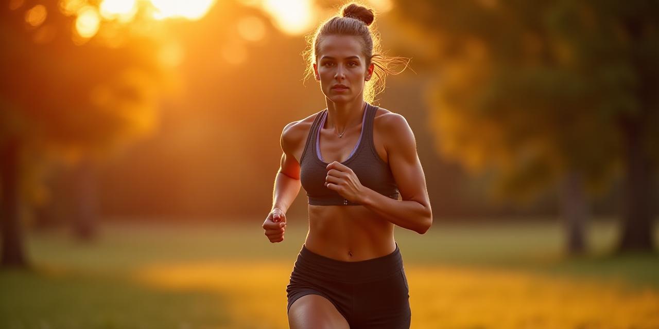 A focused runner preparing for a sprint in South Yarra